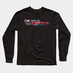 Cyberpunk  - Corporation - Security Level - High - Micro 76 - in Red Long Sleeve T-Shirt